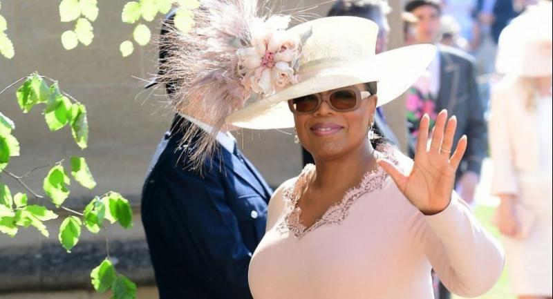 Winfrey queen of the celebs at Britain's royal wedding