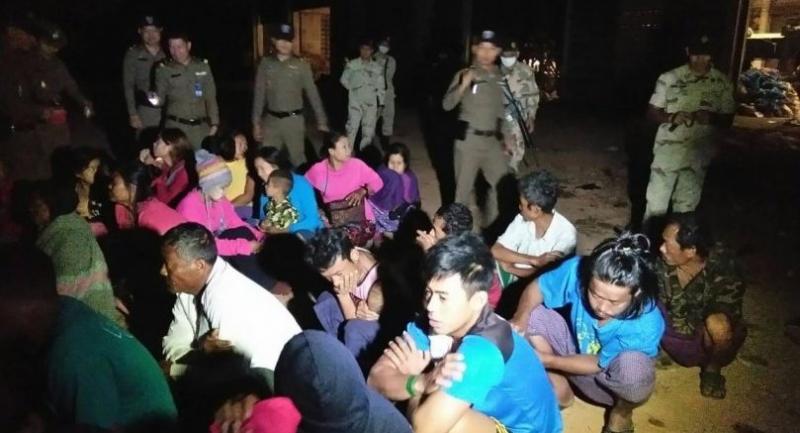 Immigration police detain 87 workers in Tak in holiday clampdown