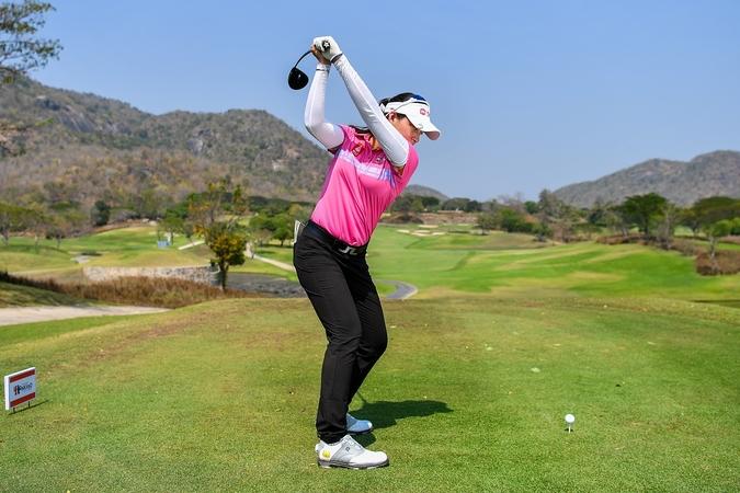 Teen golf queen Atthaya leads women against men at Thailand Mixed
