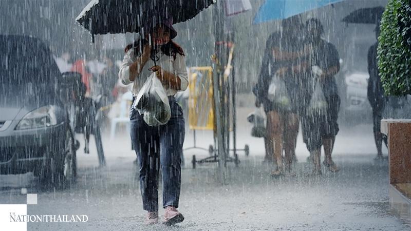 Thunderstorms, hail and heavy rain forecast for most of upper Thailand