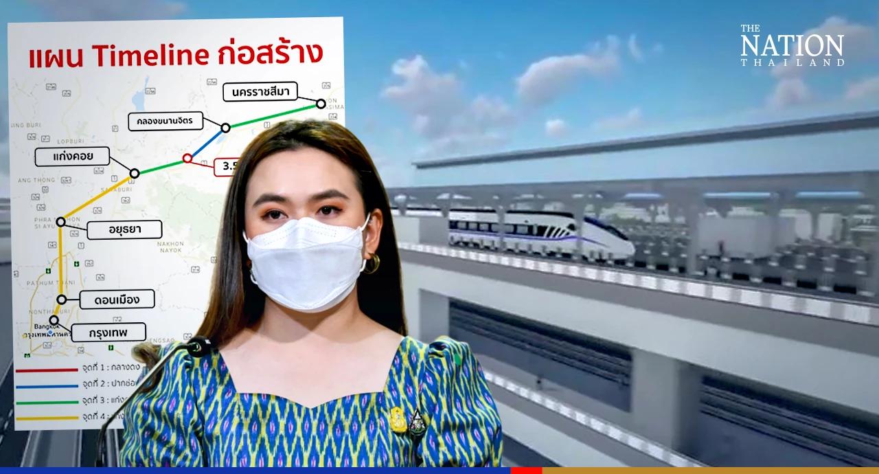 Bangkok-Korat high-speed railway on course for completion in 4 years
